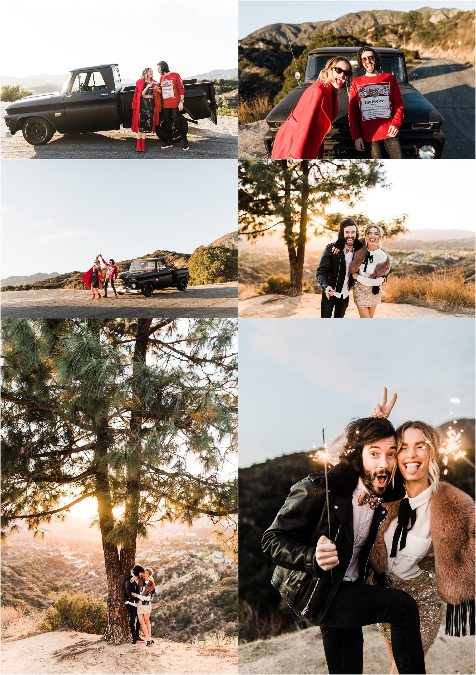 southern california engagement photos locations; couple hanging out in pasadena