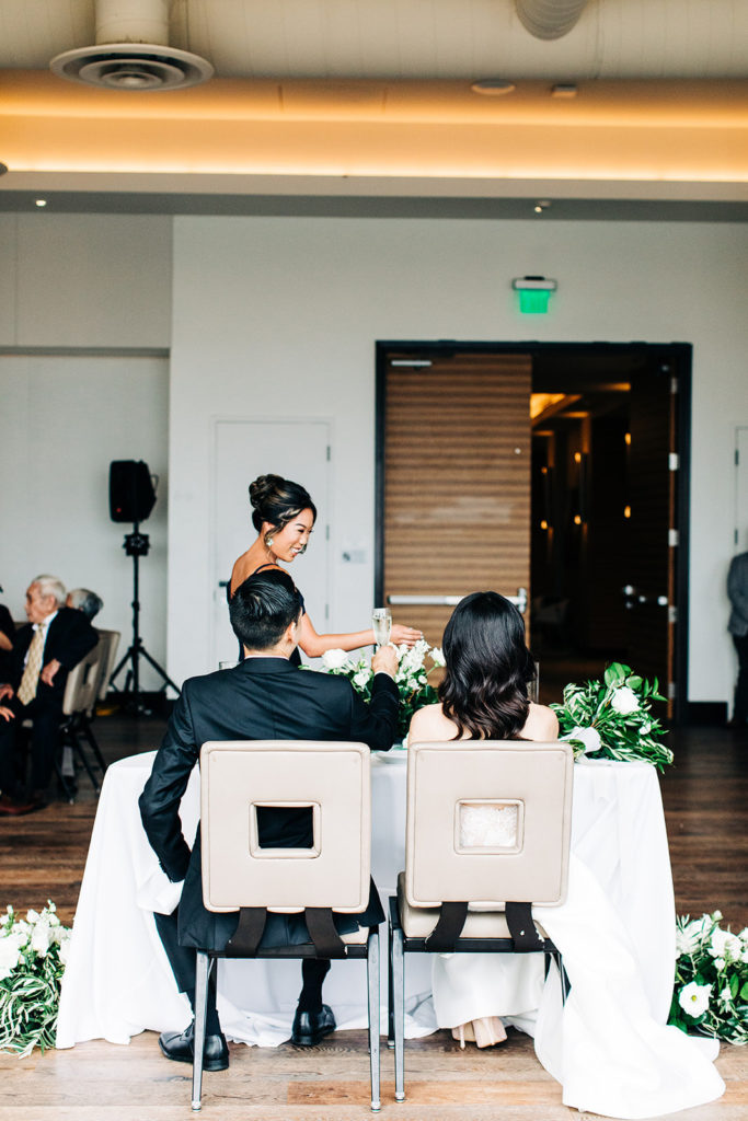 Pasea Hotel & Spa in Huntington Beach, CA wedding photography; guests enjoying