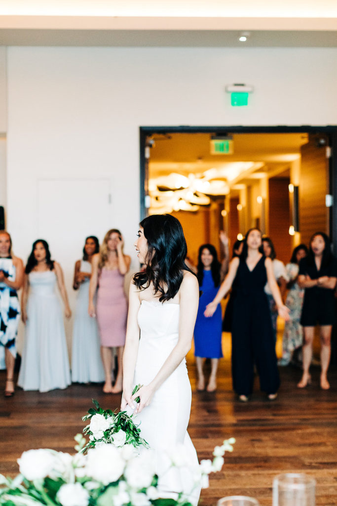 Pasea Hotel & Spa in Huntington Beach, CA wedding photography; beautiful bride standing