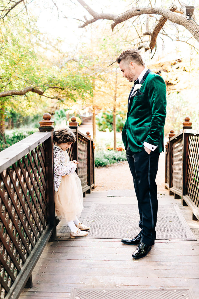 Avalon Legacy Ranch wedding photography; groom with a cute little girl