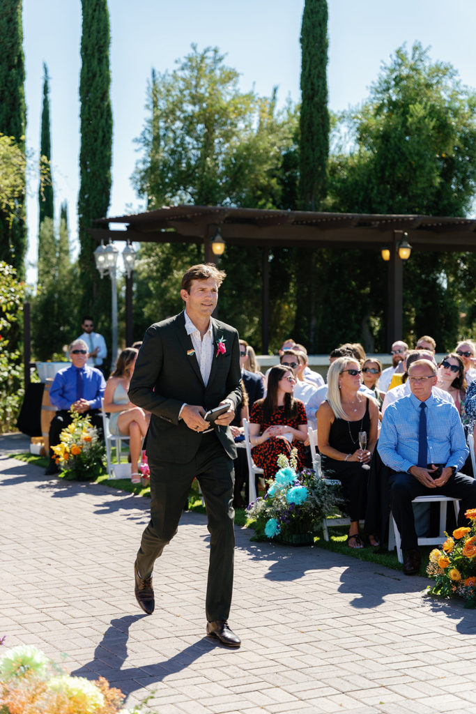 Ashton Kutcher walks down the aisle to officiate the gay wedding of YouTubers PK & Mike; gay wedding in temecula at mount palomar winery