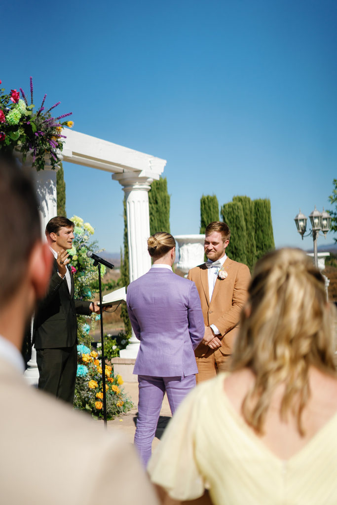 Ashton Kutcher officiated YouTuber's PK & Mike's wedding; gay wedding in temecula at mount palomar winery